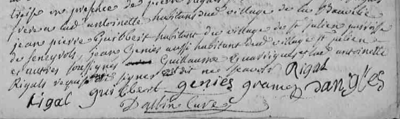 Mariage Guarrige Guillaume - Rigal Antoinette 15_02_1773 -2.jpg
